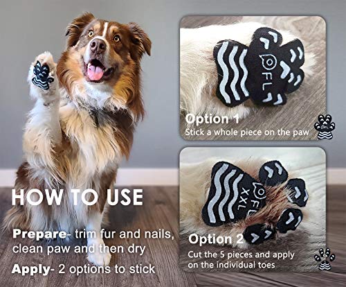 Anti Slip Paw Grips Pads,Provide Dog Foot Traction & Paw Protection on Hardwood