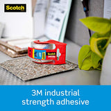 Scotch Heavy Duty Shipping Packaging Tape, 6 Rolls with Dispenser, 1.88" x 22.2 yd, 1.5"