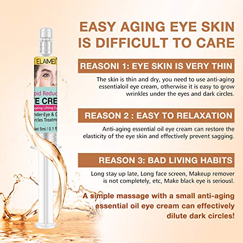 2pc Rapid Reduction Eye Cream,Instant Eye Wrinkle Remove Serum