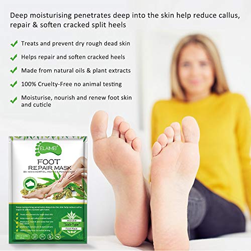 3 Pairs Foot Moisturizing Mask, Foot Moisturizing Socks to Repair Renew Booties