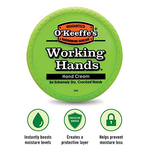 O'Keeffe's Working Hands Hand Cream, 3.4 Ounce Jar, (Pack 1)