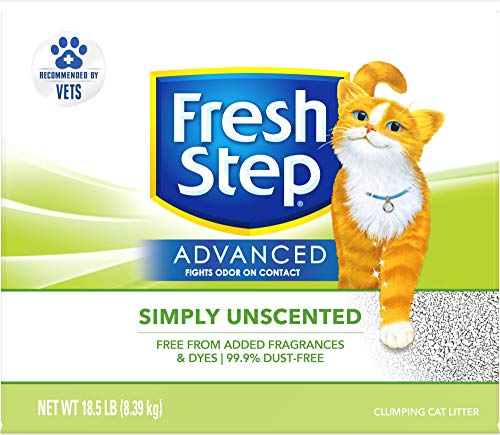 Fresh Step Advanced Simply Unscented Clumping Cat Litter, Recommended by Vets