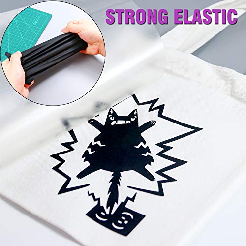 ARHIKY HTV 12IN x 5FT Roll - Iron On Heat Transfer Vinyl (Black)