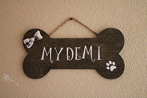 Upgraded Personalized Dog Bone - Dog House Wooden Sign Decor