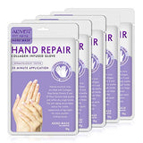Aliver Hand Peel Mask, (5 Pack) Moisturizing Gloves,Moisturizing Natural Therapy Gloves