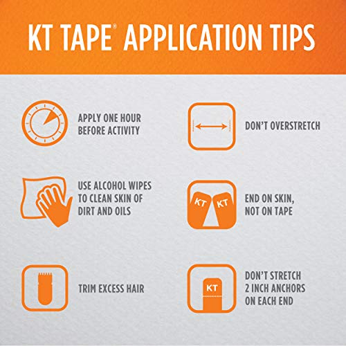 KT Tape Kt Tape Classic, Precut 10" Strip(20 Each), Beige