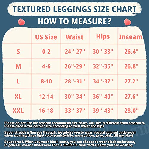 REYTID Anti Cellulite Peach Leggings for Women High Waisted Tummy Control