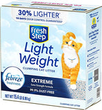 Fresh Step Lightweight Extreme Cat Litter, Scented with Febreze, 15.4 Lb