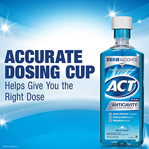 Act Anticavity Fluoride Mouthwash, Arctic Blast, 18 Oz
