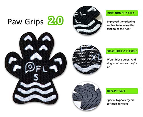 Anti Slip Paw Grips Pads,Provide Dog Foot Traction & Paw Protection on Hardwood