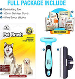 Pet Grooming Brush Effectively Reduces Shedding by Up to 95% Professional