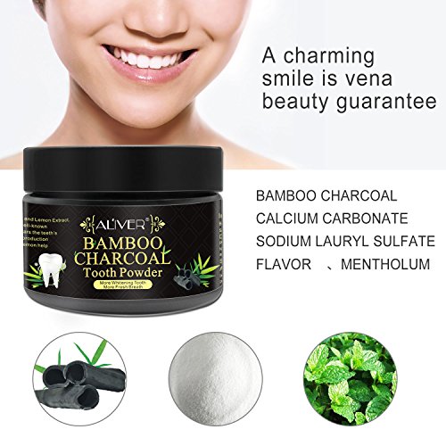Activated Charcoal Teeth Whitening Powder 100% Natural Black Carbon Coconut
