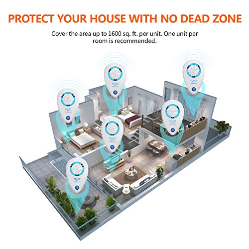 WahooArt Ultrasonic Pest Repeller, Newst Electronic Pest Repellent Plug in Indoor