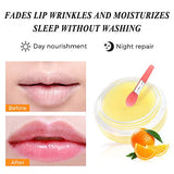 Lip Sleeping Mask, Lip Scrub Mask with Double Effect, Repair Lip Mask for Dry,