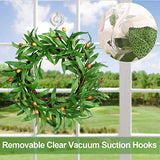 2PCS Wreath Hanger, Suction Cup Hooks with Key Lock, Heavy Duty Vacuum Wall Window