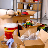 Scotch Heavy Duty Shipping Packaging Tape, 6 Rolls with Dispenser, 1.88" x 22.2 yd, 1.5"