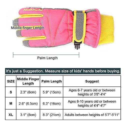 Magarrow Winter Warm Windproof Outdoor Sports Gloves For Children and Adults