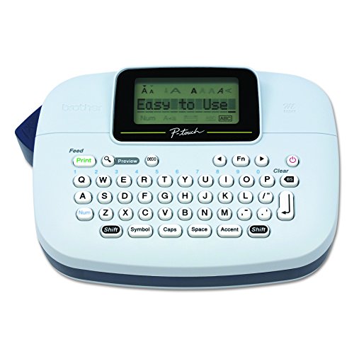 Brother P-Touch, PTM95, Handy Label Maker, 9 Type Styles, 8 Deco Mode Patterns