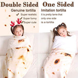 mermaker Burritos Tortilla Blanket 2.0 Double Sided 47 inches for Adult and Kids