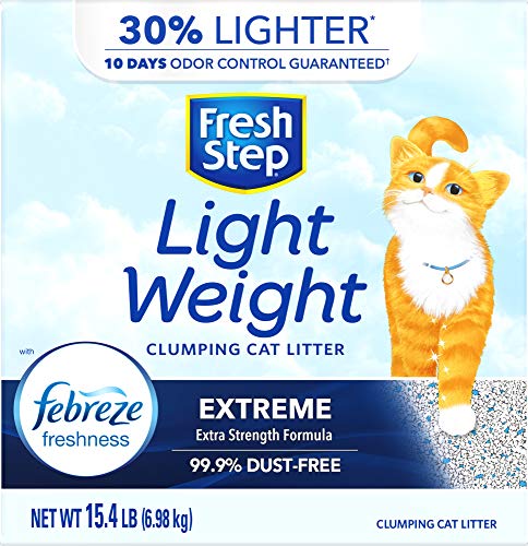 Fresh Step Lightweight Extreme Cat Litter, Scented with Febreze, 15.4 Lb