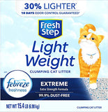 Fresh Step Lightweight Extreme Cat Litter, Scented with Febreze, 15.4 Lb