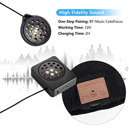 ColoFocus Bluetooth Beanie Hat for Men, Music Hat Men Hat Bluetooth Headphone