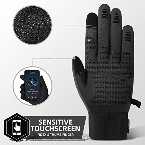 Winter Gloves for Men,Waterproof Thermal Gloves Cold Weather Running Gloves