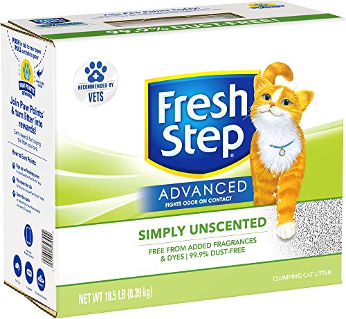Fresh Step Advanced Simply Unscented Clumping Cat Litter, Recommended by Vets