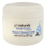 Glonaturals Essentials Collection - Vitamin C Renewal Cream with Hyaluronic Acid & Organic Green Tea - Non-GMO - 2 oz
