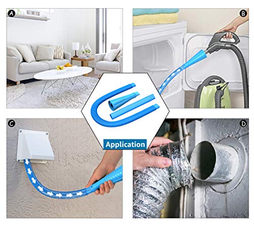 Dryer Vent Cleaner Kit Vacuum Hose Attachment Brush Lint Remover Power Washer