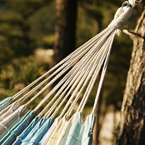 Brazilian Hammock Canvas Hammock Portable Blue Hammock with Carry Bag