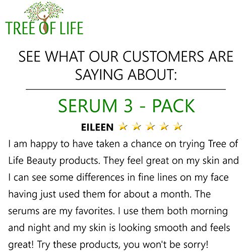 Anti Aging Serum 3-Pack for Face - Vitamin C Serum, Retinol Serum, Hyaluronic Acid