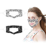No Fog Clear Face Mask Dust Proof Cloth Nose Wire Covering Visible Expression Deaf
