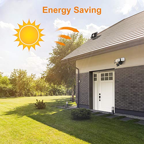 LEPOWER 1600LM LED Solar Security Lights Motion Outdoor, Super Bright Solar Motion