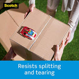 Scotch Heavy Duty Shipping Packaging Tape, 6 Rolls with Dispenser, 1.88" x 22.2 yd, 1.5"