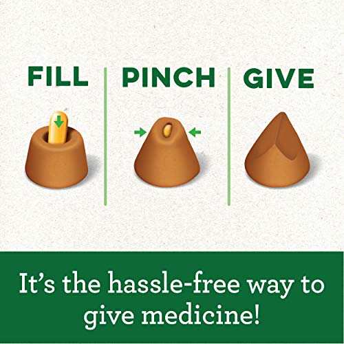 GREENIES PILL POCKETS for Dogs Capsule Size Natural Soft Dog Treats with Real Peanut