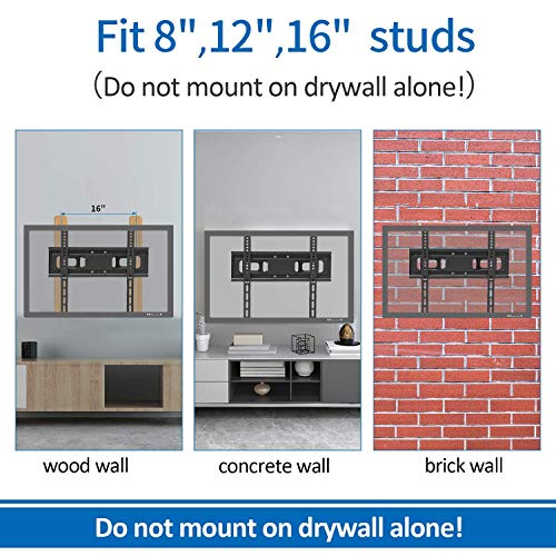 Everstone Full Motion TV Wall Mount with Height Adjustment for Most 32-65 inch LED
