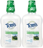Tom's of Maine Long Lasting Wicked Fresh Mouthwash, Cool Mountain Mint - 16 oz - 2 pk by Tom's of Maine