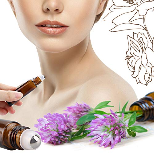 Glass Spray Bottles Kits, BonyTek Empty 12 10 ml Roller Bottles, 12 Amber