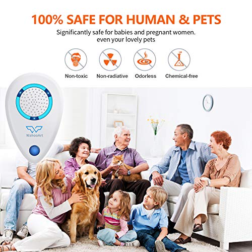 WahooArt Ultrasonic Pest Repeller, Newst Electronic Pest Repellent Plug in Indoor