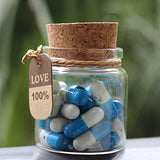 INFMETRY Capsule Letters Message in a Bottle (Dark Blue 25pcs)