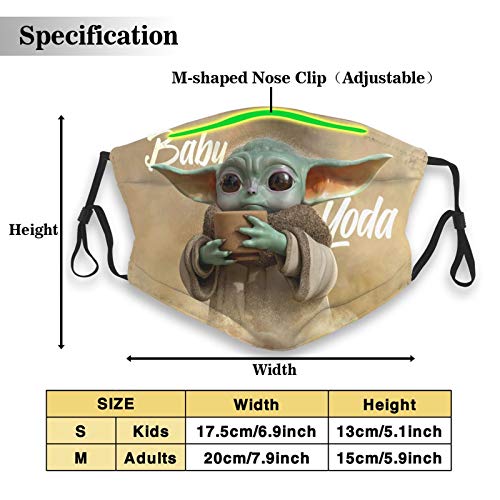 3PC with 6 Filters Washable Face Mask Mouth Cover Adjustable