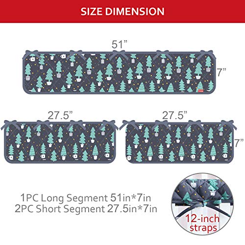 3-Piece Padded Baby Woodland Crib Rail Cover Protector Set from Chewing, Crib Rail