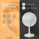 Rottogoon Makeup Mirror with Lights, Rechargeable Cordless Lighted Makeup Mirror LED Vanity Mirror with 1X/5X Magnification, 3 Color Lighting Modes Detachable Light Up Mirror Touch Screen Dimming