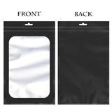 100-pack resealable mylar ziplock bags with front window Smell Proof bag packaging pouch bag for lip gloss eyelash cookies sample food jewelry electronics |flat|cute| (Teal, 3.93Ã7.08 inches)