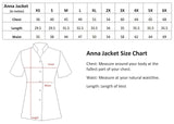 "Anna Jacket" with Nail Art (NL) Logo, High Fashion Nylon Uniform by Charlene (S, WHITE)