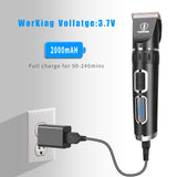 Ceenwes Hair Clippers Professional Heavy Duty Barber Shavers Machine 3-Speed Rechargeable Cordless Haircutting Tools for Men and Family Use