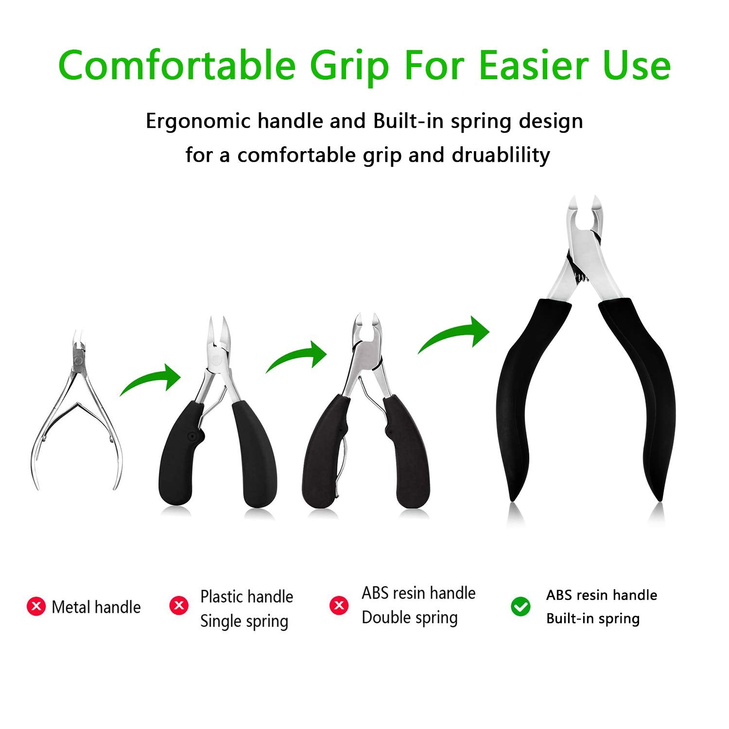 Podiatrist Toenail Clippers,Professional Ingrown or Thick Toe Nail Clippers for Men & Seniors ,Long Handle for Easy Grip +Leather Packaging, Safe Storage - Maintain Healthy Nails with Ease by gurelax…