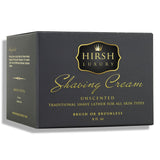 Hirsh Luxury Shaving Cream Unscented Essential Oil 8oz Sensitive Skin Formulation