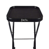 Betty Dain Folding Service Tray, Organized Work Area For Salon Services, Simple Tray Lock Release Tilts to Upright Storage Position, Rubber Wheels, 14.5 x 13.5 Inch Tray, 35 Inch height